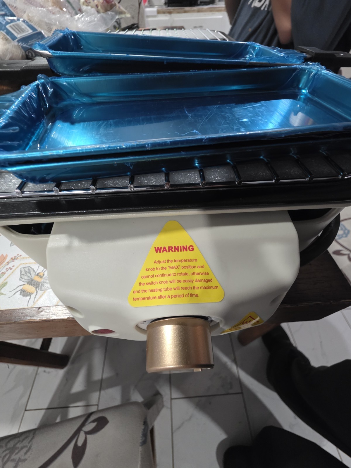 Bosch HMT72M450 Indoor Electric Grill, Temperature Control, Blue Trays
