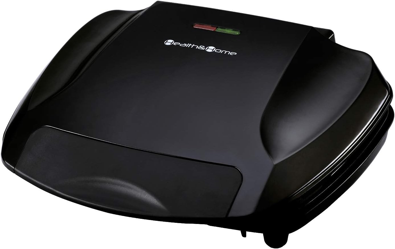 Health & Home 2-Serving Classic Plate Grill Maker & Panini Press Black KS-306