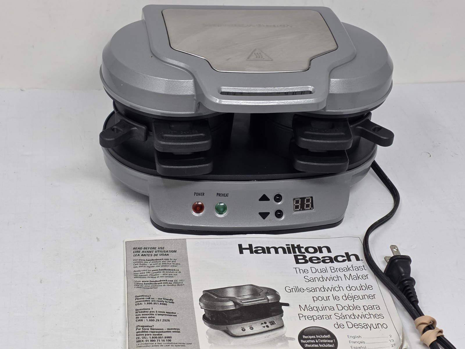 Hamilton Beach Mode 25490 Dual Breakfast Sandwich Maker, TESTED