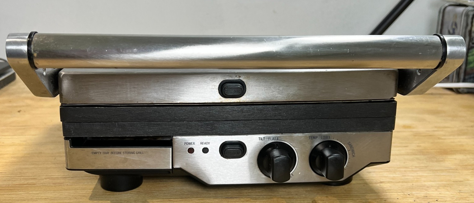 Breville Ikon Panini Press Grill BGR400XL Removable Plates 1800W + Extra Plate