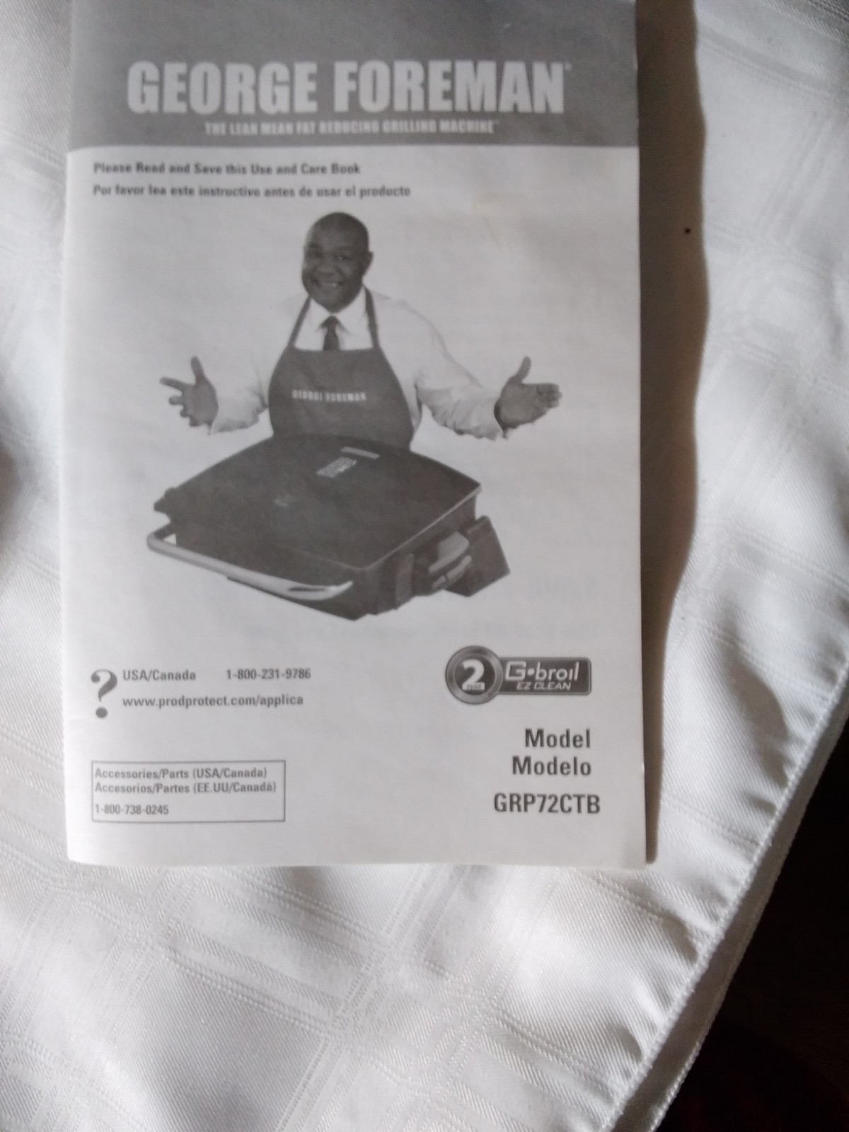 George Foreman GRP72CTB Indoor Grill and Broil. TESTED. No Drip Tray
