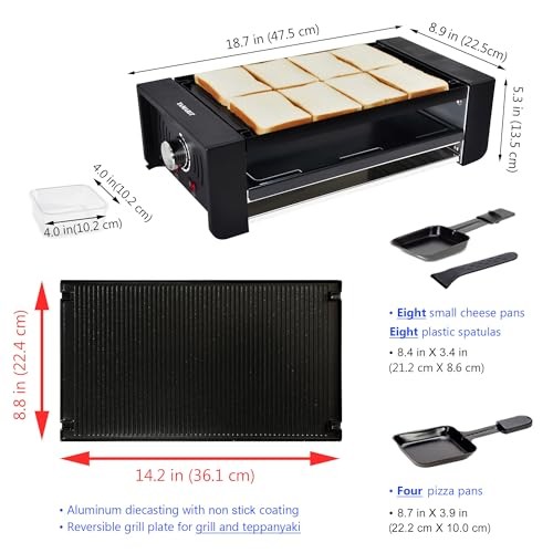 Korean BBQ Grill Raclette Party 2 in 1