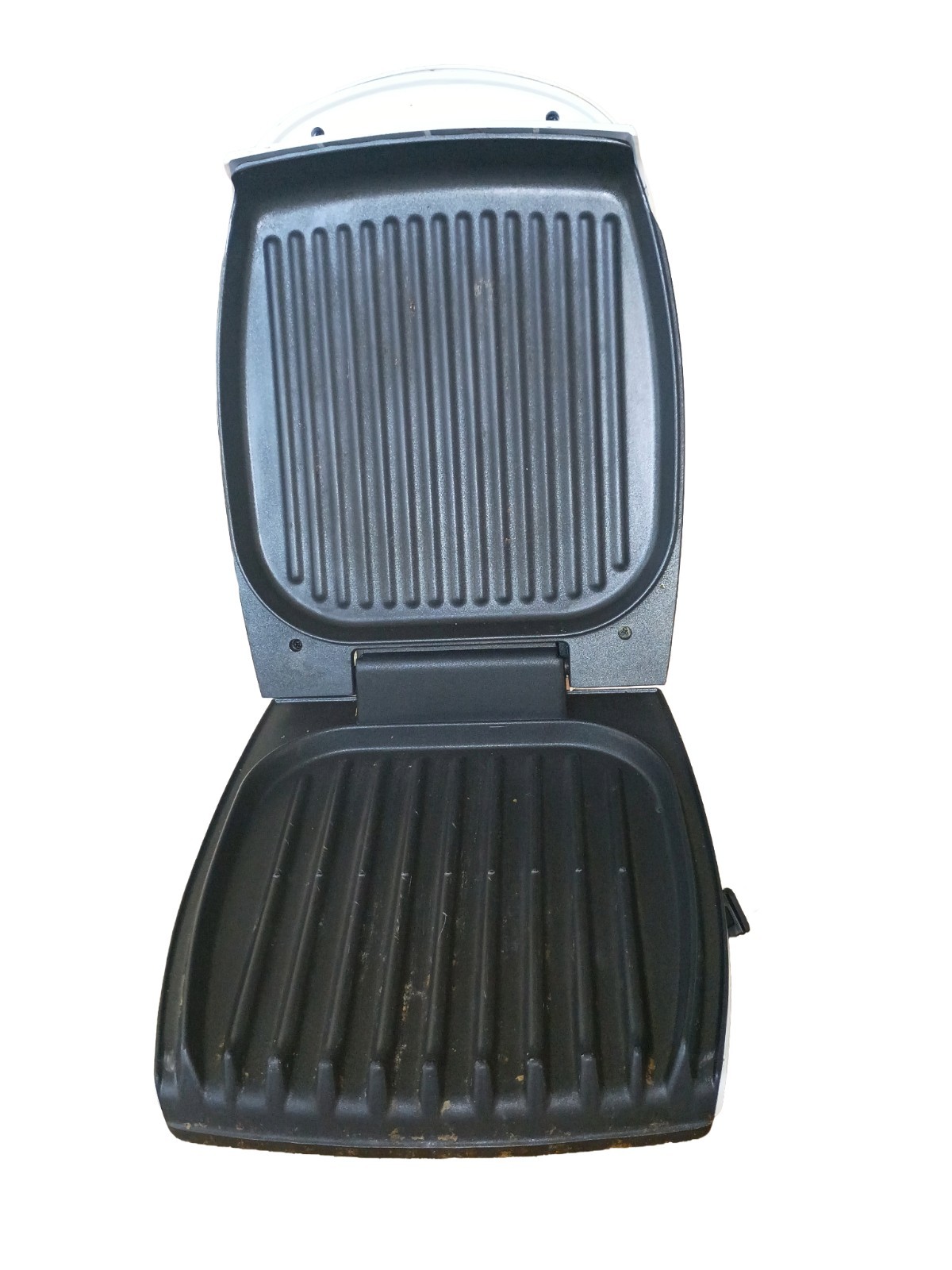 Vintage George Foreman Lean Mean Fat Grilling Machine GR20TMR White 8.5″ x 11″
