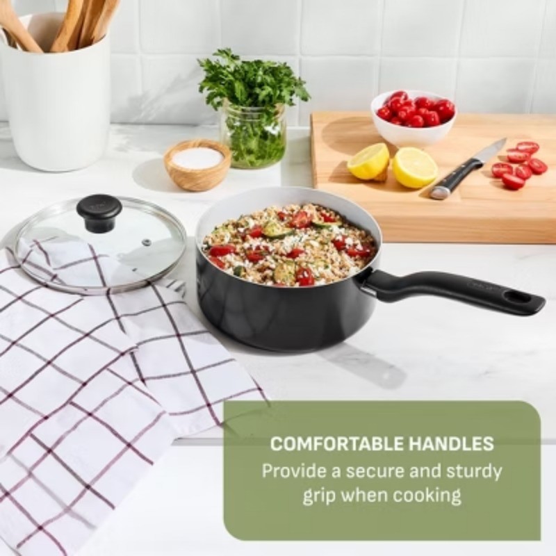 T-Fal Simply Cook 11″ Ceramic Nonstick Square Griddle Black