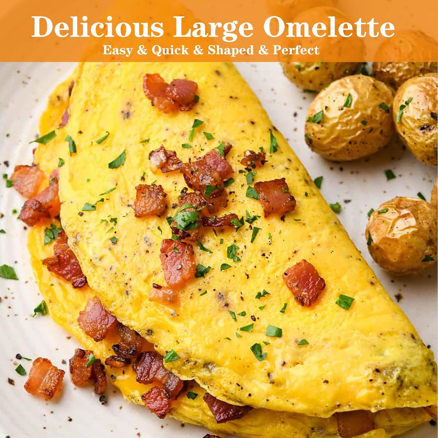 Large 2 Packs 8″ Omelette Ring for Griddle,Stainless Steel 8 Inch Griddle Omelet