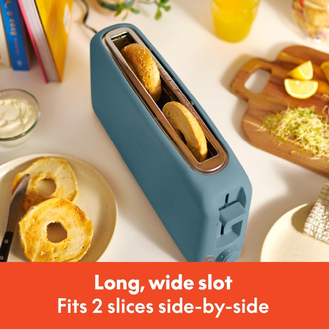 bella 2 Slice Slim Toaster, Fits-anywhere™ Kitchenware, 6 2 Slice, Surf