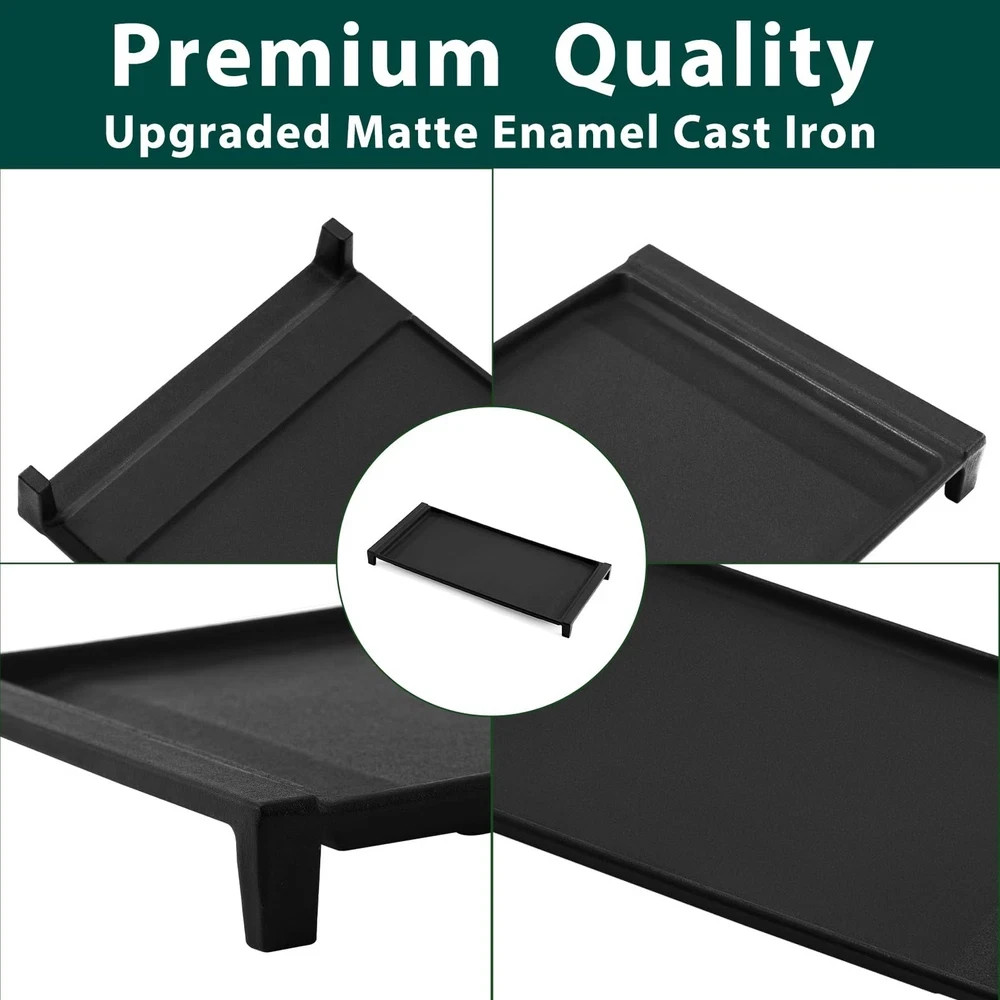 GE Gas Stove Griddle Replacement Parts | 19.5 x 9 in Cast Iron Cooktop Panttt…