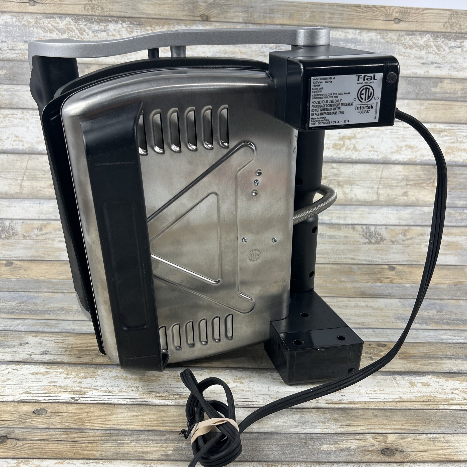 T-Fal OptiGrill SERIES 8351s1 Meat Grill Automatic Sensor Indoor Sandwich Maker