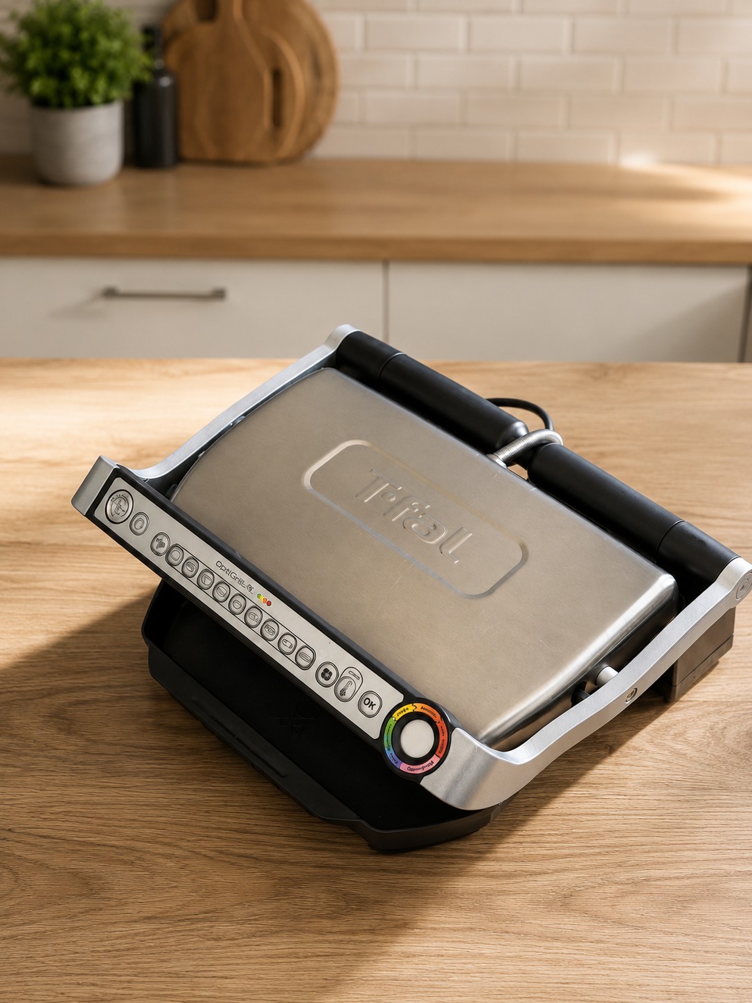 T-fal OptiGrill XL 9 Smart Cooking Indoor Modes Grill Panini Press Nonstick Used