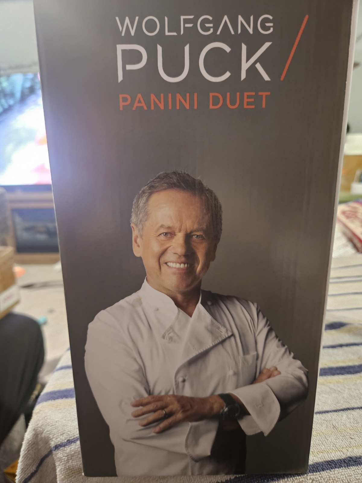 WOLFGANG PUCK PANINI DUET PANINI MAKER NONSTICK STAINLESS STEEL NEW IN BOX