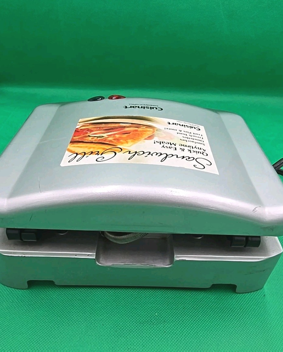 Cuisinart Sandwich Grill Countertop Cooking Dual Non-Stick PG12754A