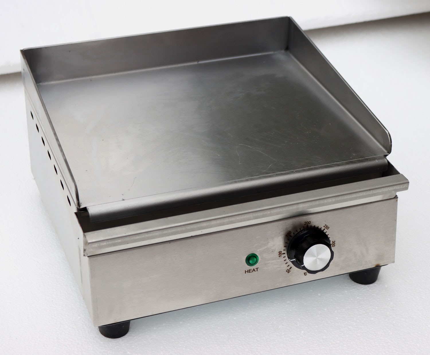 110V 1.2KW Electric Grill Griddle Countertop Stainless Steel Countertop Flat Coo