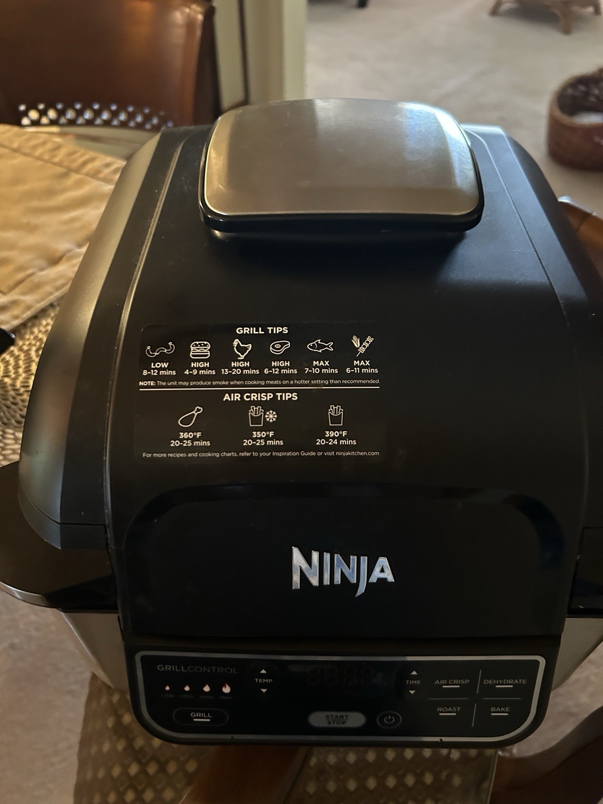 🍳 Ninja Foodi EG201 6-in-1 Electric Indoor Grill Multi-Function Cooker Used