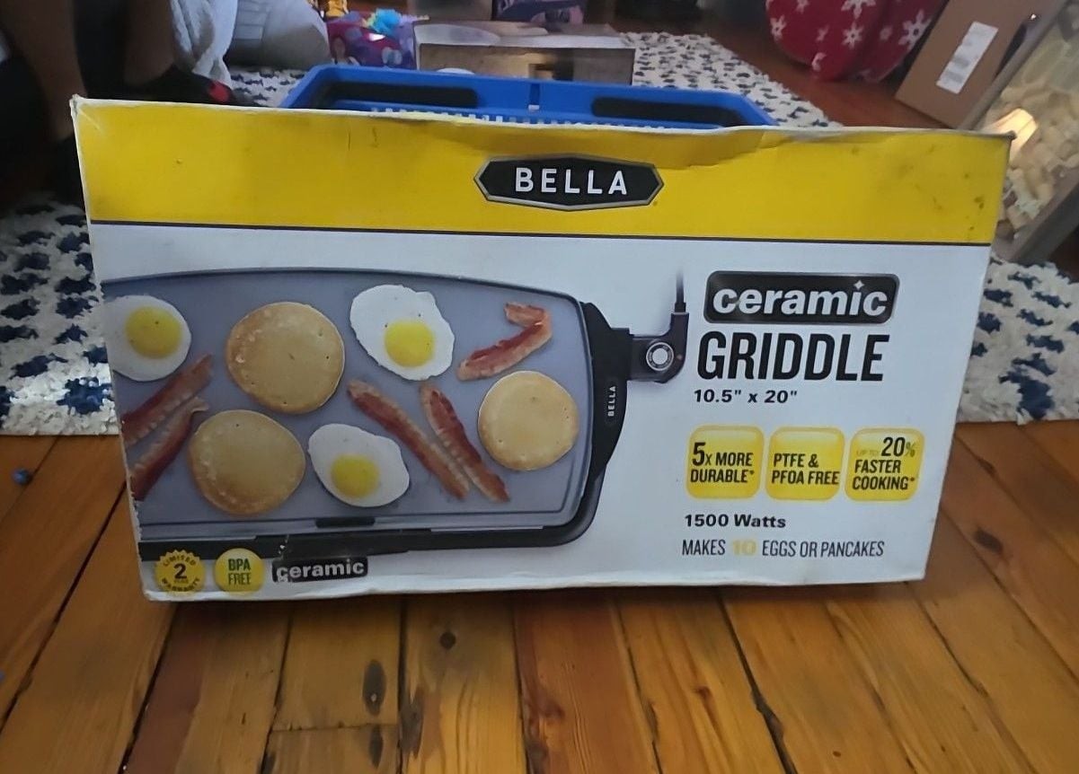 Bella Ceramic Non-Stick 10.5″ x 20″ Electric Griddle
