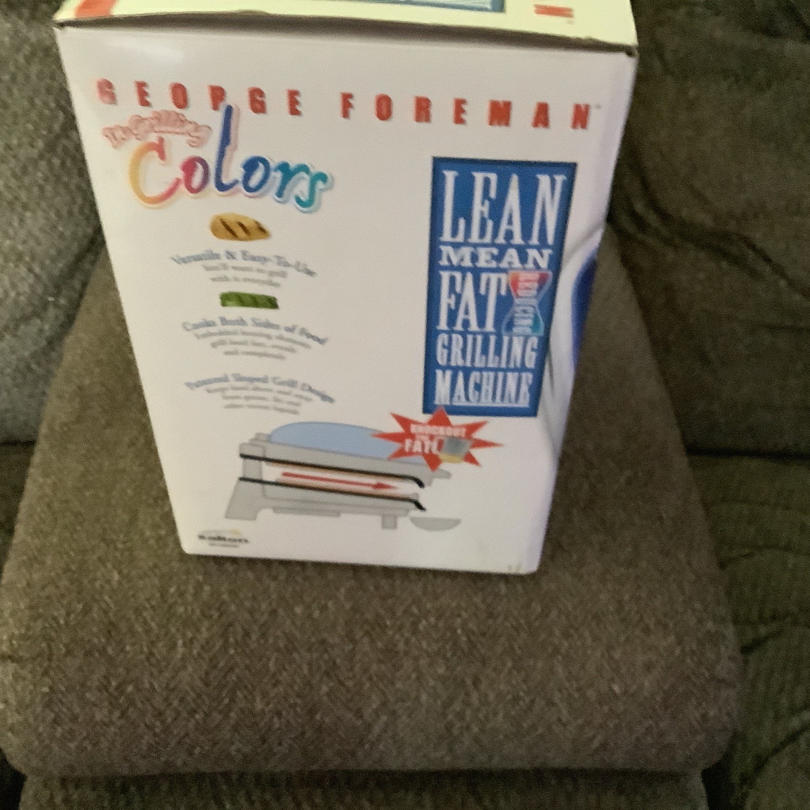 George Foreman Grill Champ Grilling Colors Blue Salton GR10ABWI New In Box
