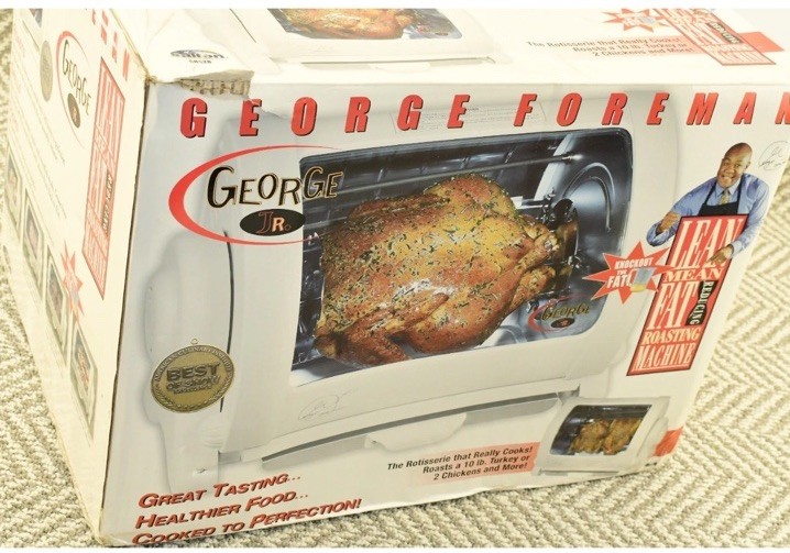 George Foreman Jr. Rotisserie Roaster Cooker GR82RBQVC – Brand New In Box