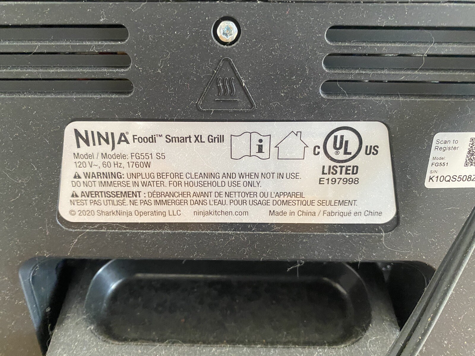 Ninja Foodi FG551 Smart XL Indoor Grill – Black