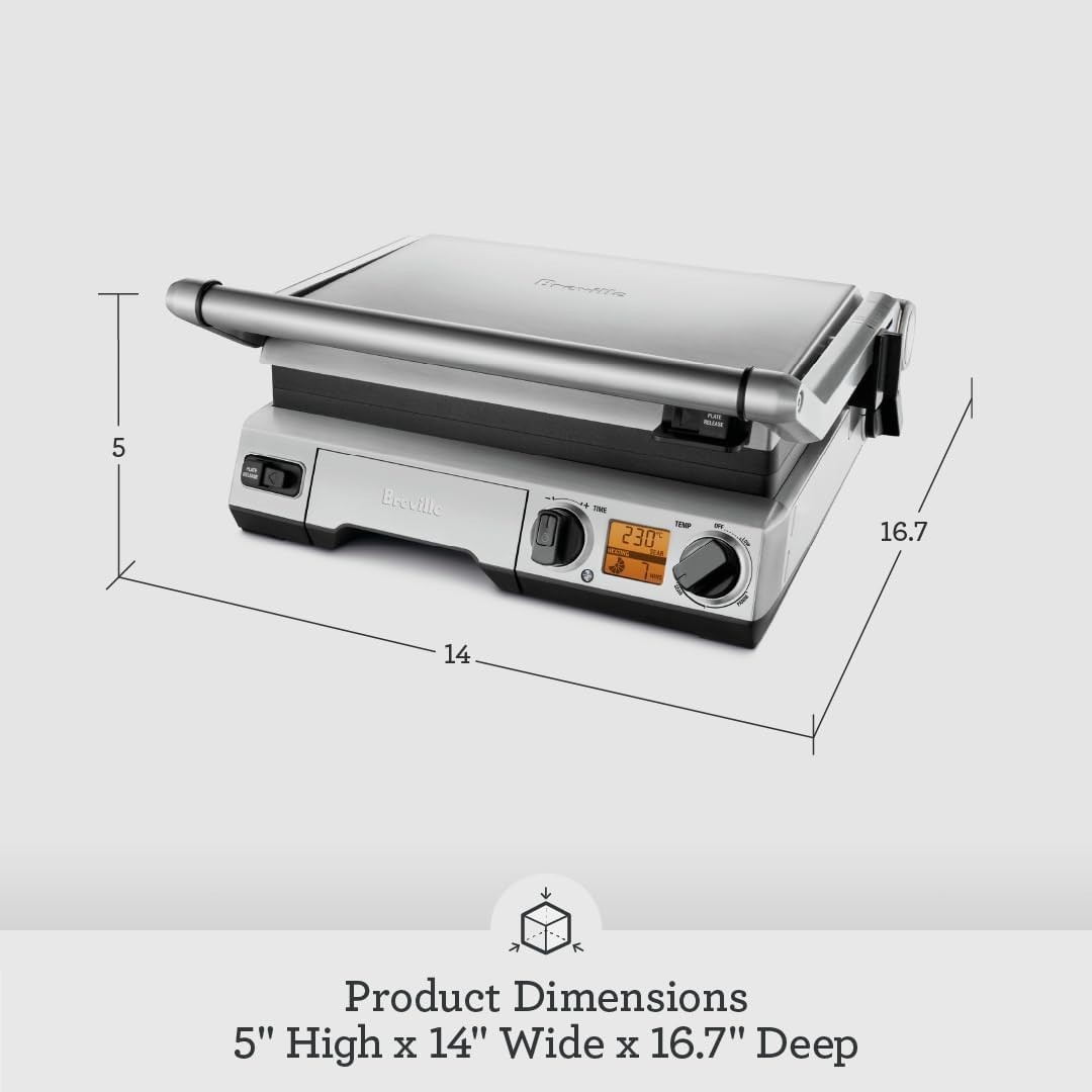 BGR820XL Smart Grill, Brushed Stainless Steel