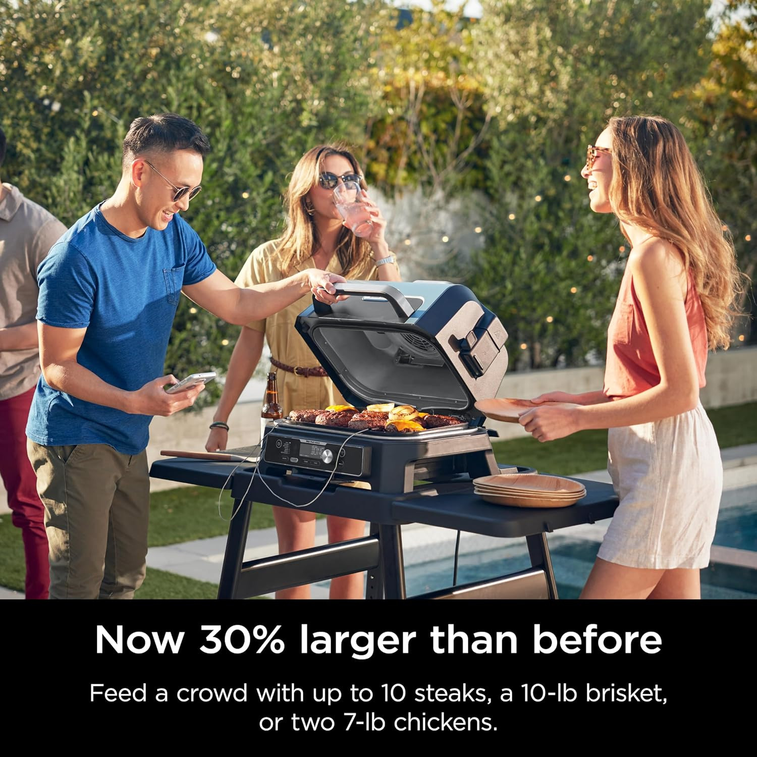 Ninja OG951 Woodfire Pro Connect Premium XL Outdoor Grill & Smoker, Bluetooth, A