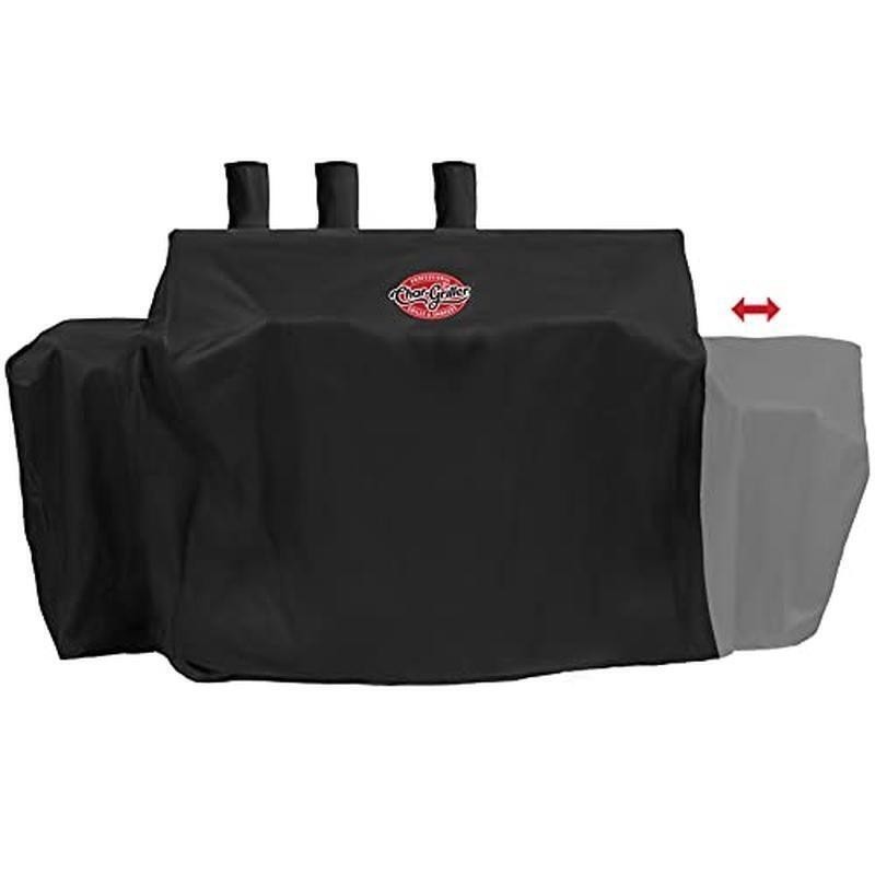 Heavy-Duty Polyester Grill Cover Expandable Outdoor Smoker Protection Custom Fit