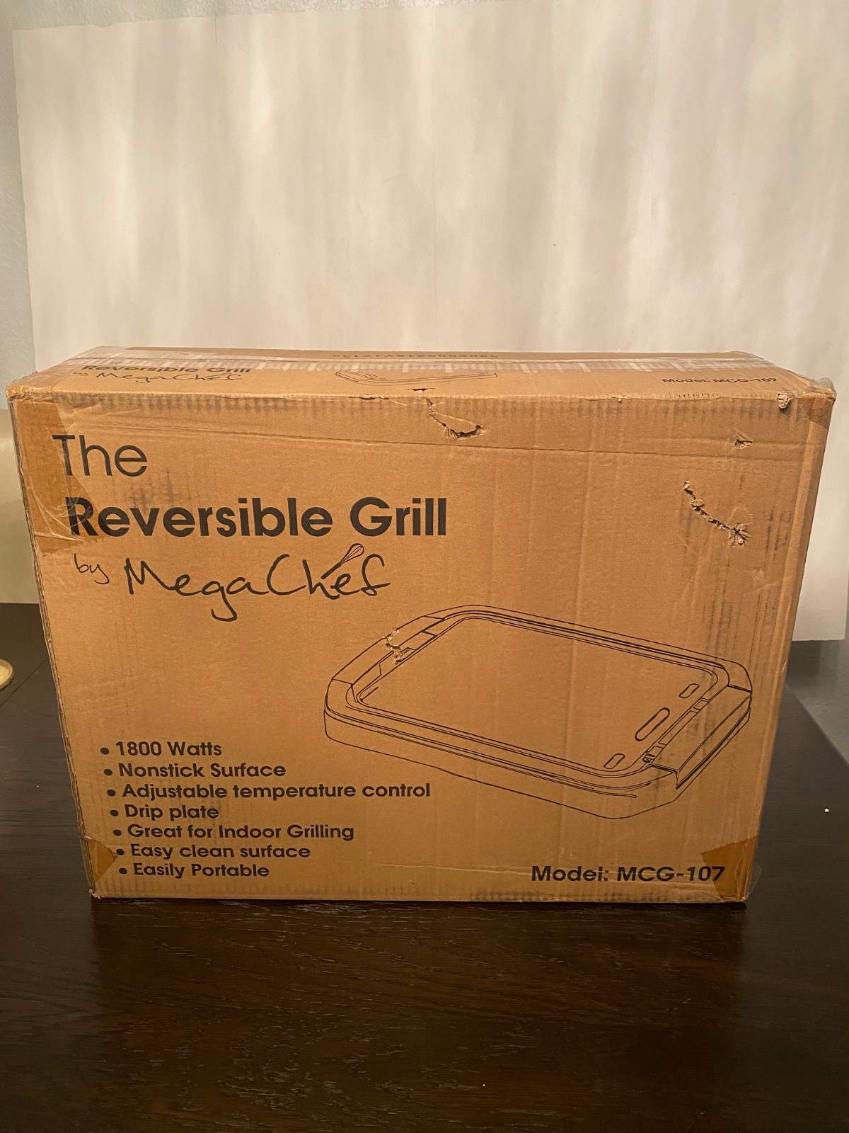MegaChef Dual Surface Reversible Indoor Grill MCG-107