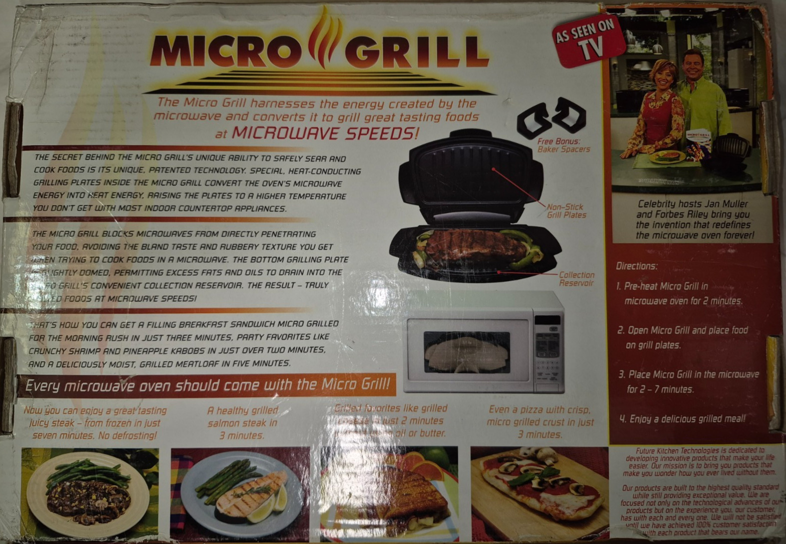 Micro Grill (As Seen on TV) Turbo Charged Grilling Machine-Dishwasher safe