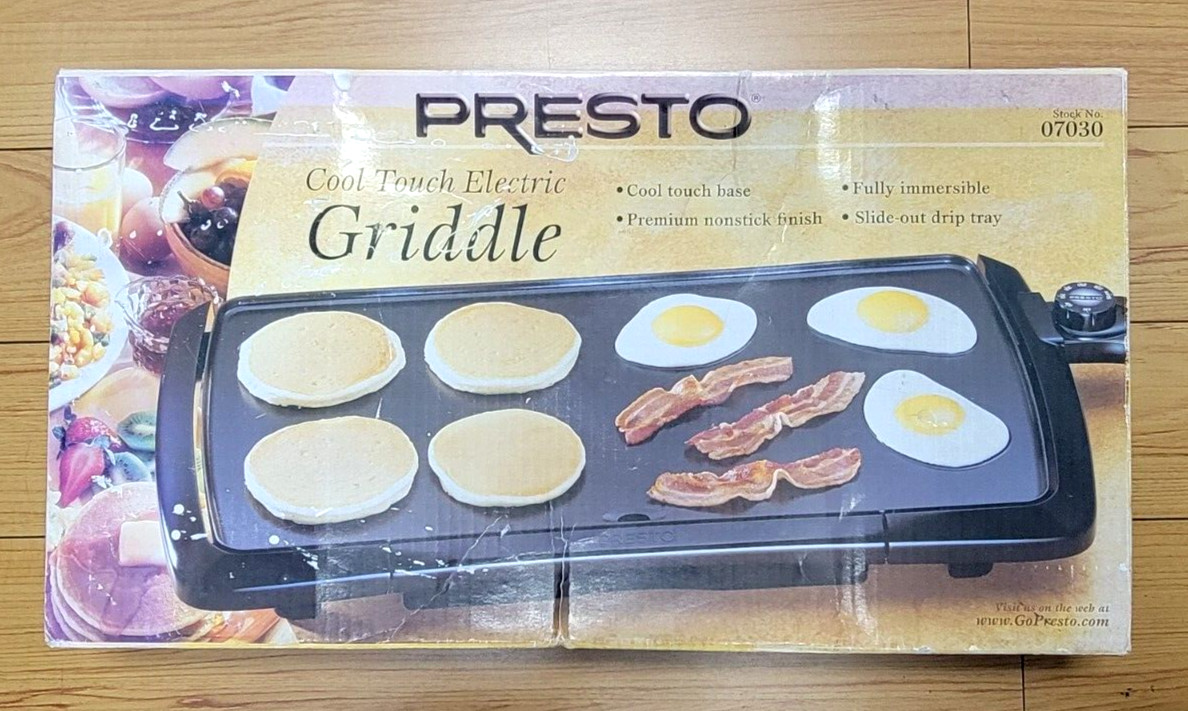 Presto Cool Touch Electric Griddle 07030 120V 1500Watts