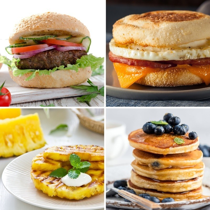550W Nonstick Pancake Griddle Compact Cooking Surface Eggs Quesadillas Desserts