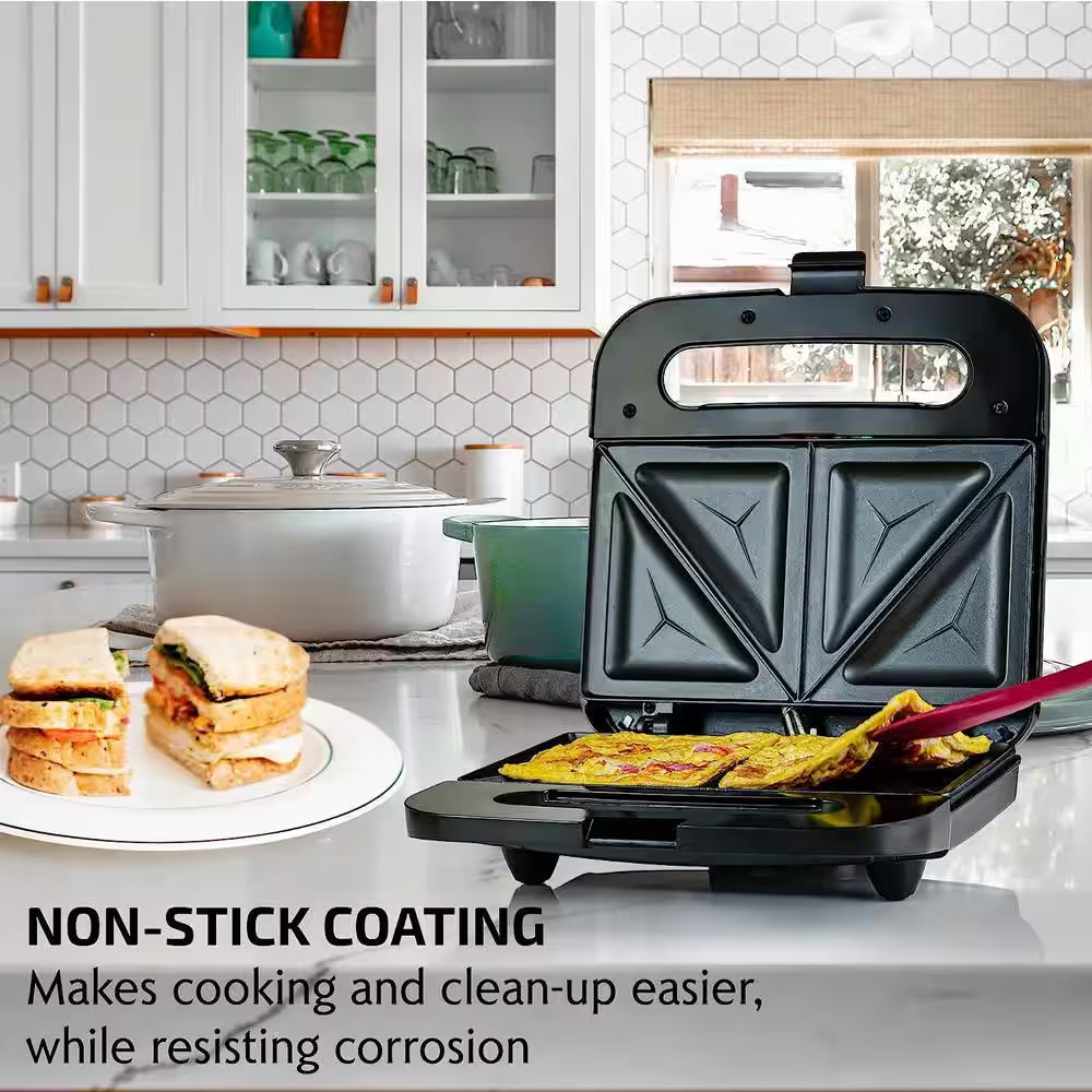 2-Slice Electric Sandwich Maker Non Stick Grill, Black (GPS401B)