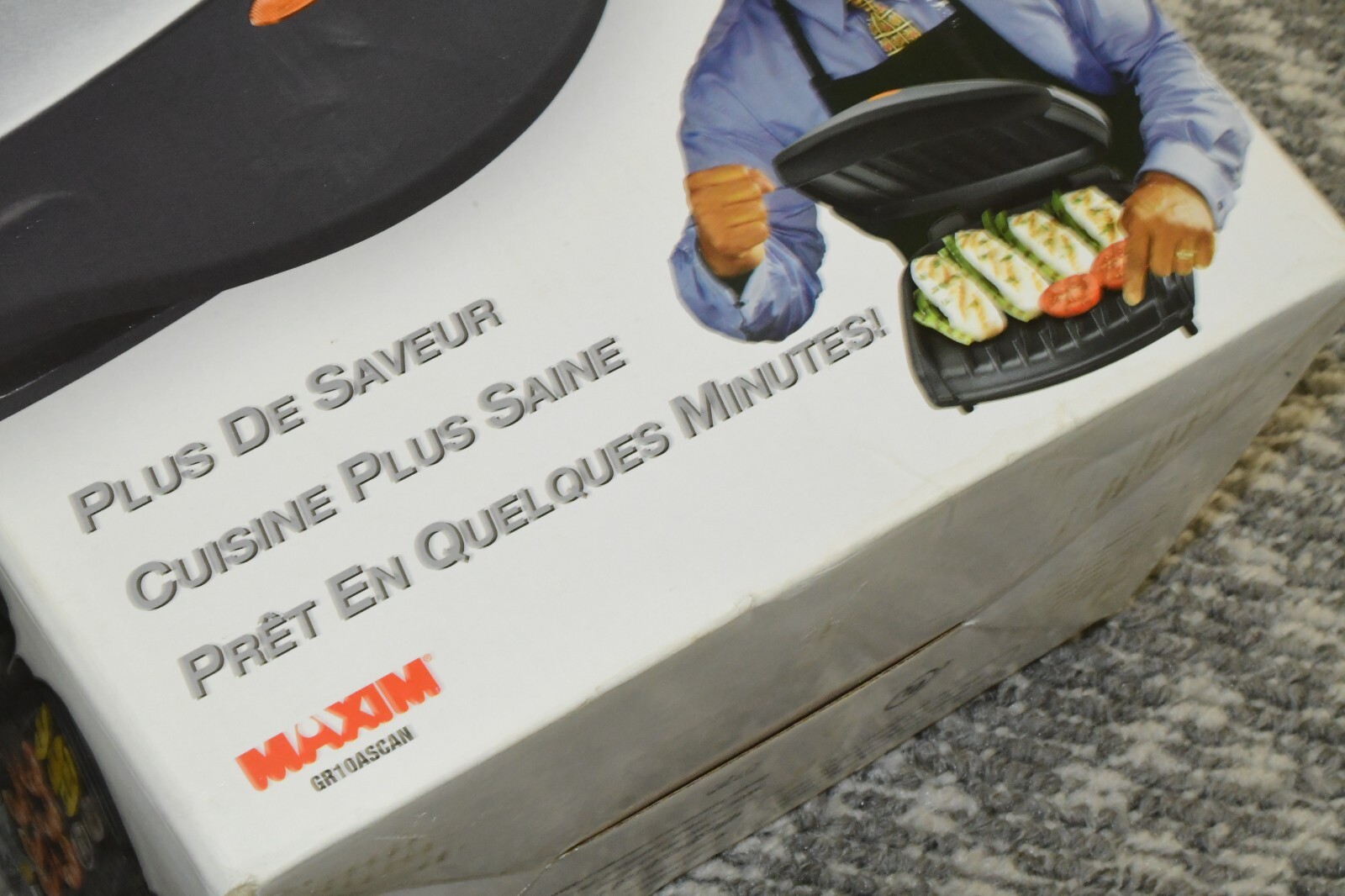 George Foreman Lean Mean Fat Reducing Grilling GR10ASCAN – NEW IN BOX – NOS