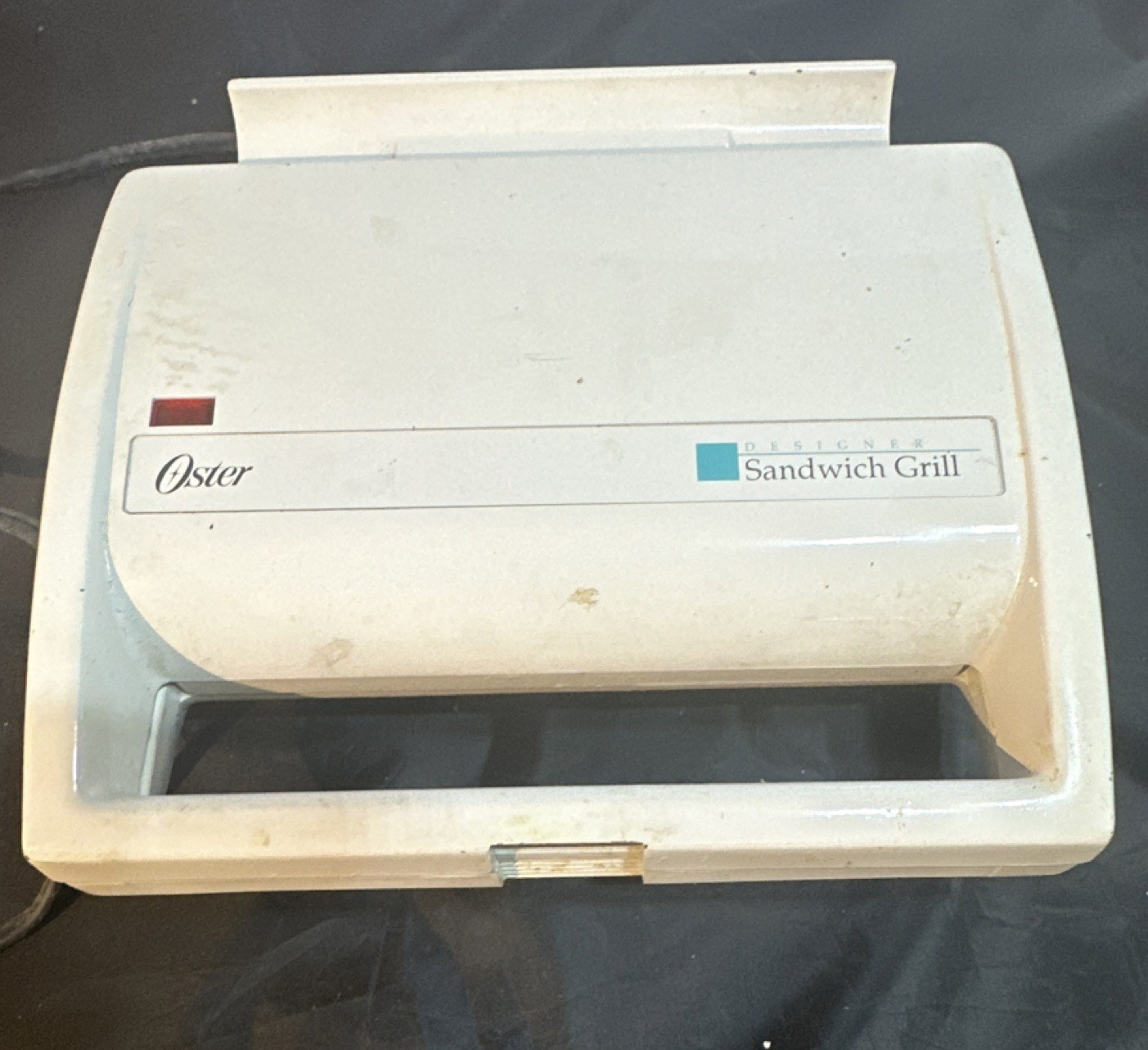 Oster Designer Sandwich Grill 750W Electric Non-Stick Easy Clean White