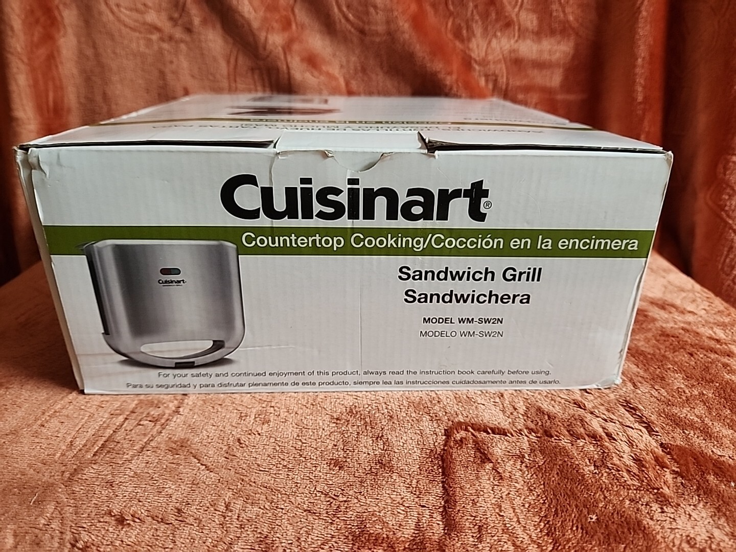 Cuisinart Countertop Cooking Sandwich Grill BPA Free WM-SW2N. NIB (BOX P)