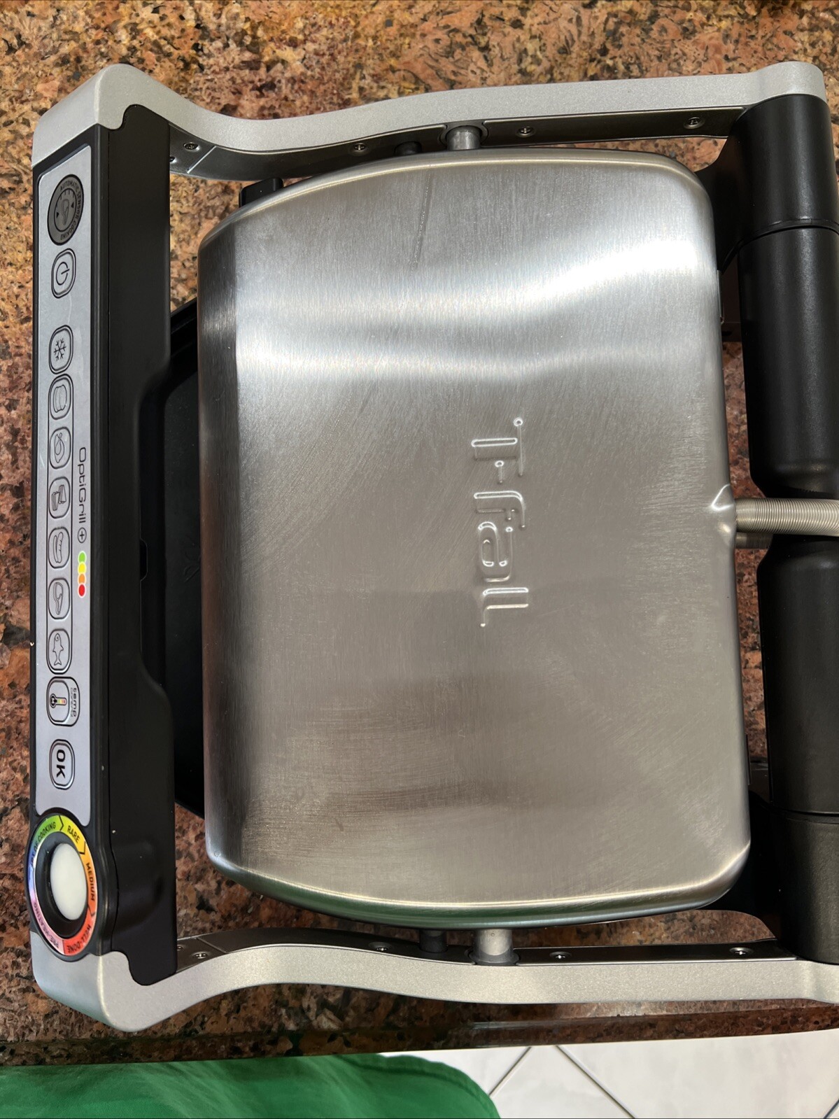 T-Fal OptiGrill Stainless Steel Non-Stick Indoor Electric Grill 8356s1