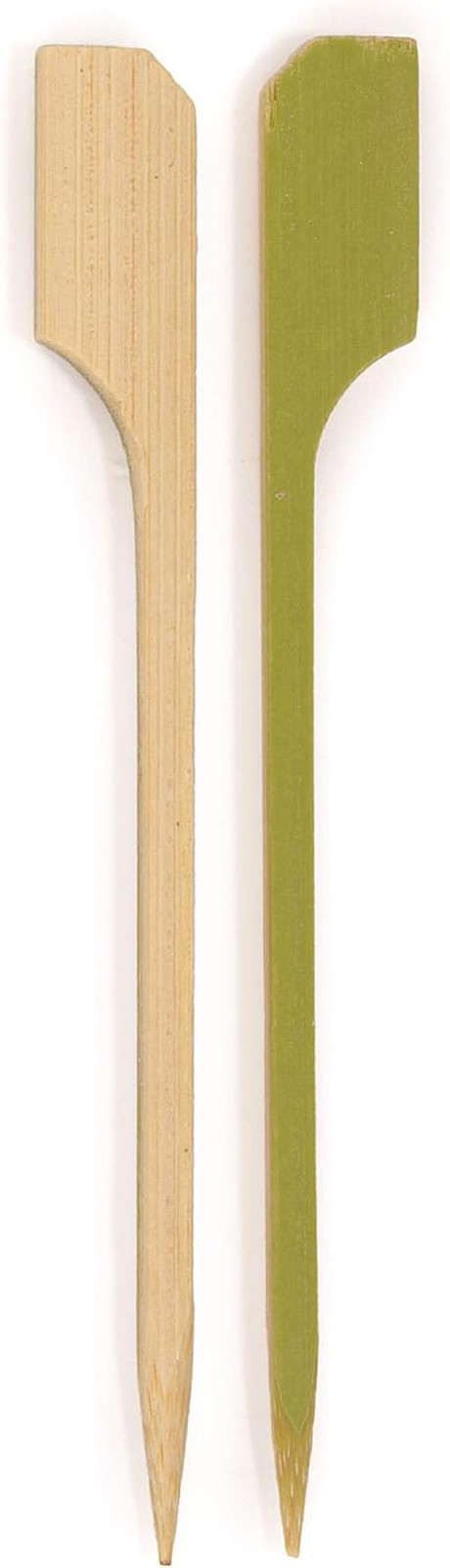 BambooMN 3.5″ Bamboo Paddle Pick Skewers for Food, Drinks, Appetizers – 10,000 P