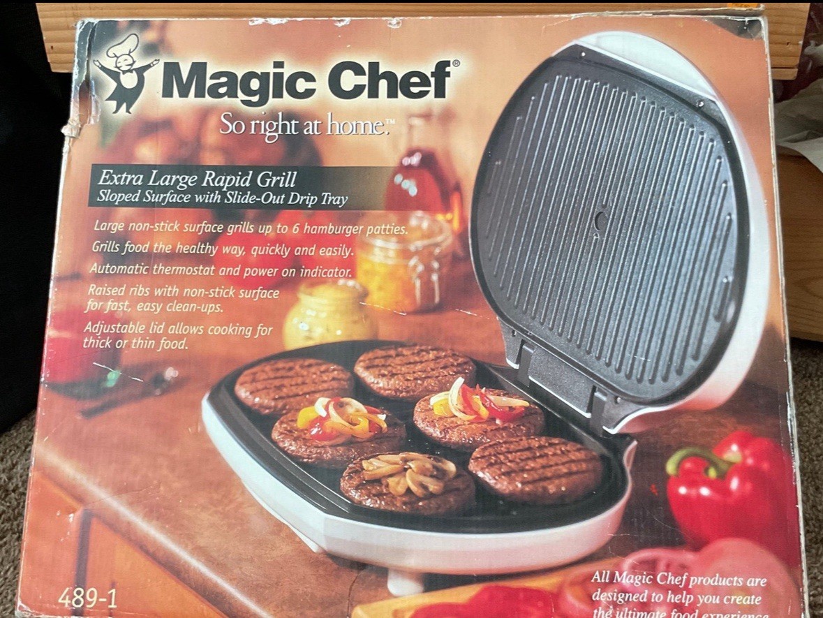 Extra Large Magic Chef Rapid Grill – Black NIB