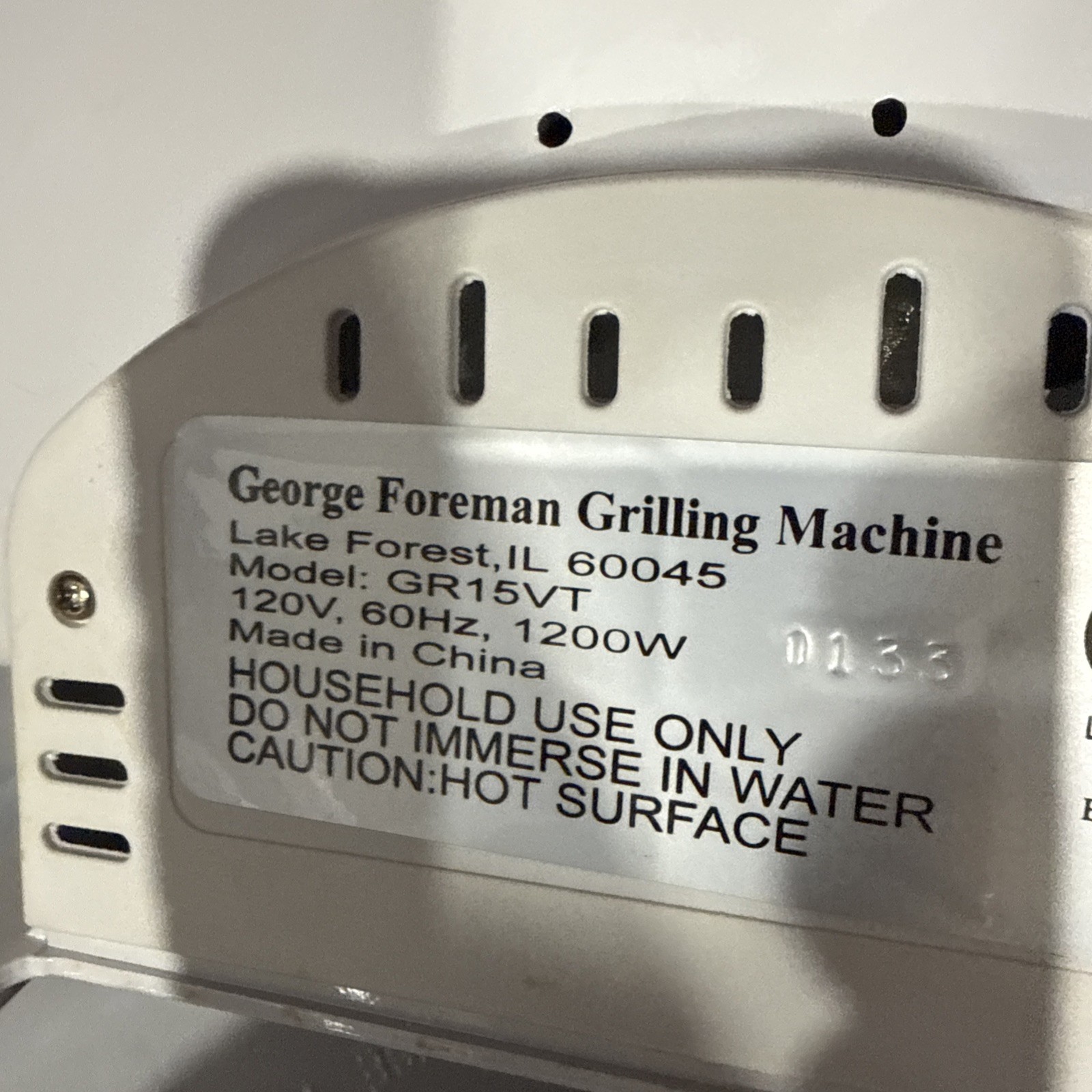 George Foreman GR15VT Lean Mean Fat Grilling Machine *
