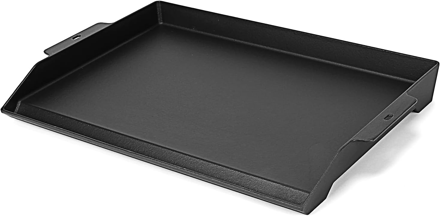 25″ x 16″ Cast Iron Griddle for Gas Grill and Stove , Universal Flat Griddle