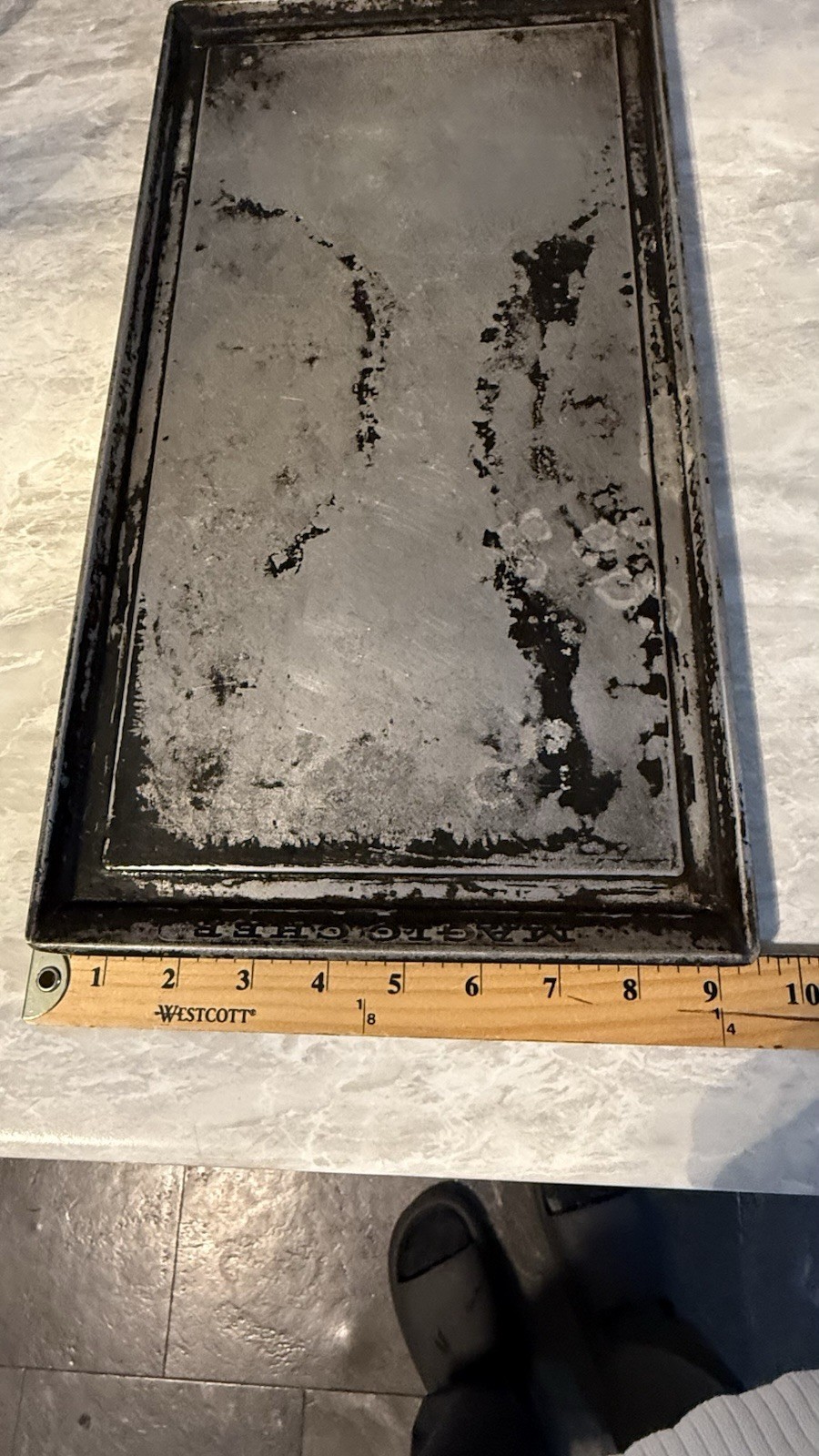Vintage Magic Chef Griddle 18”x9.5” Cast Iron 91-20G FoF