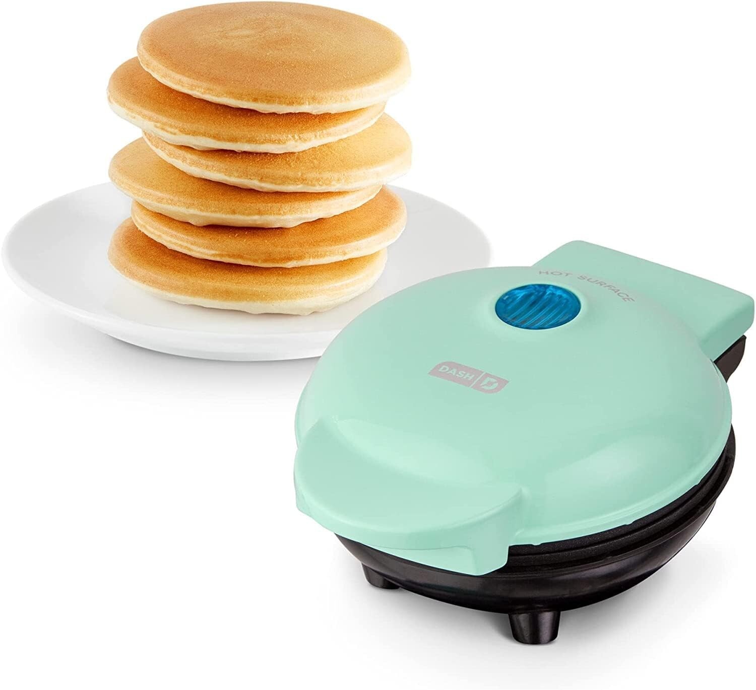 Mini Maker Electric Round Griddle 4 Inch Pancakes Eggs Snacks Indicator