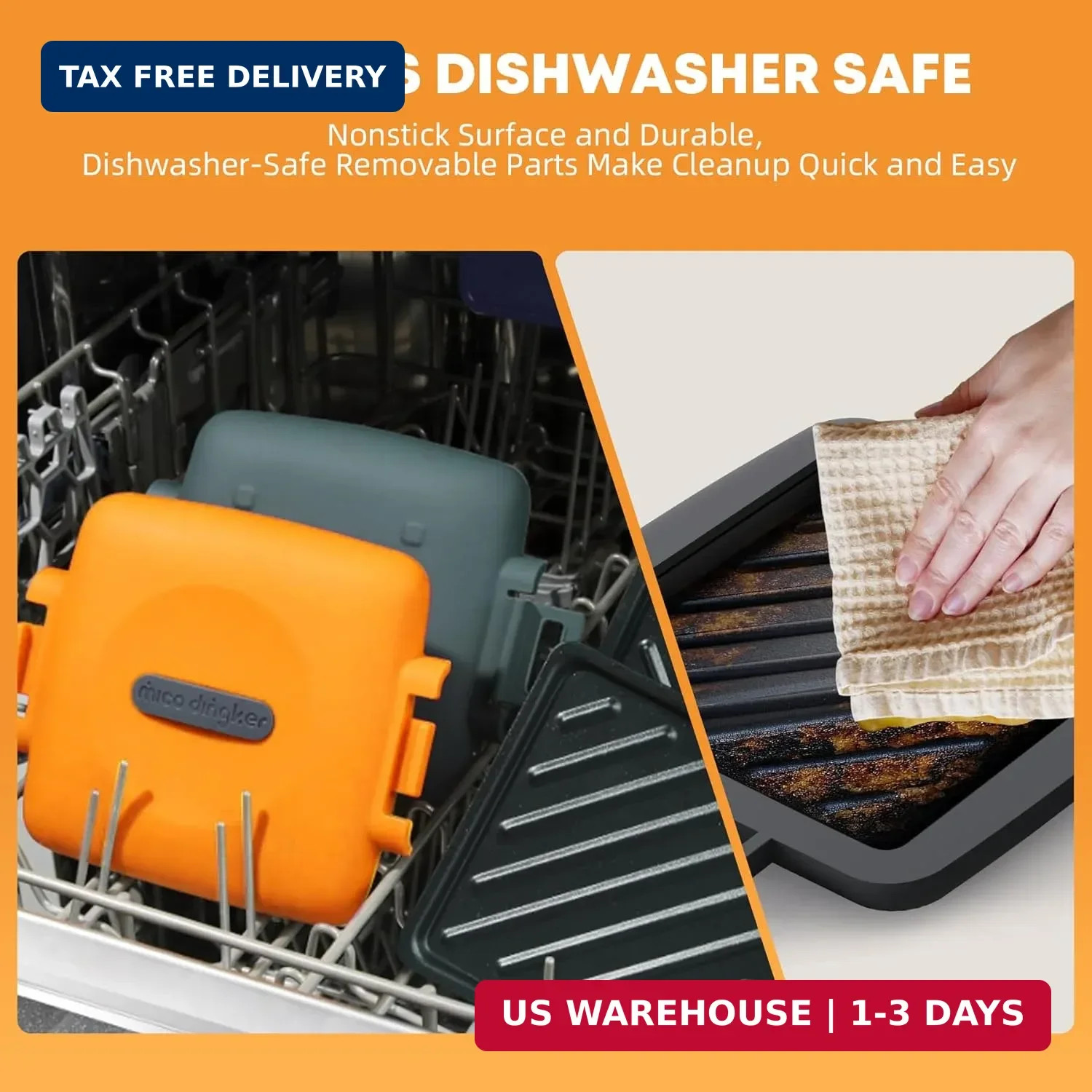 Microwave Sandwich Maker, Snack Maker & Panini Press, Removable Non-Stick Plates