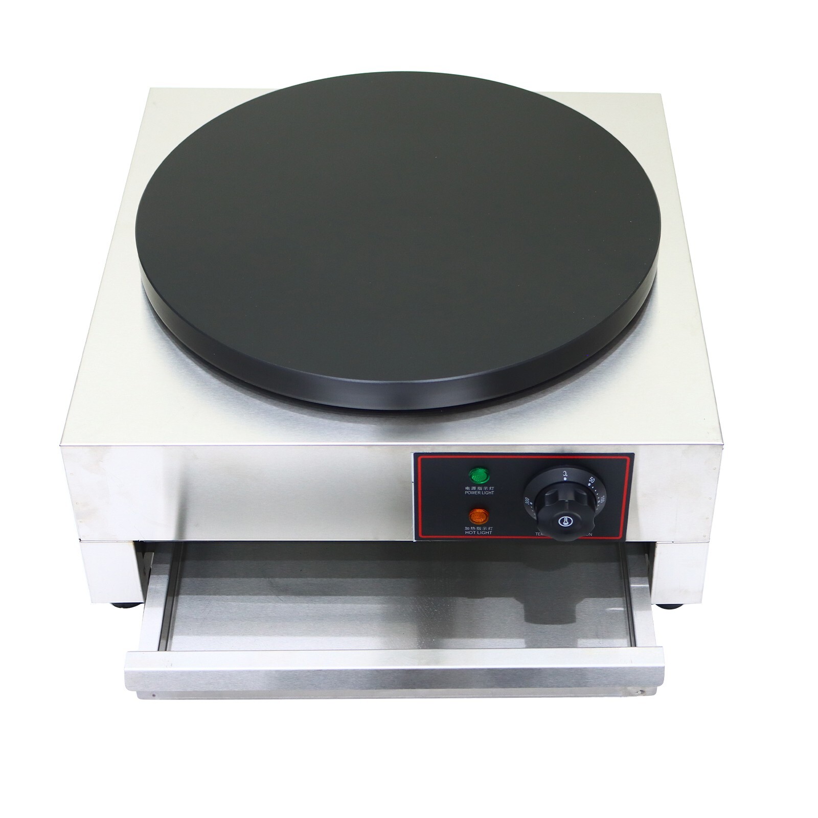 1 PC 110V Commercial Electric Crepe Maker Diameter 16″ Pan Single Hot Plate