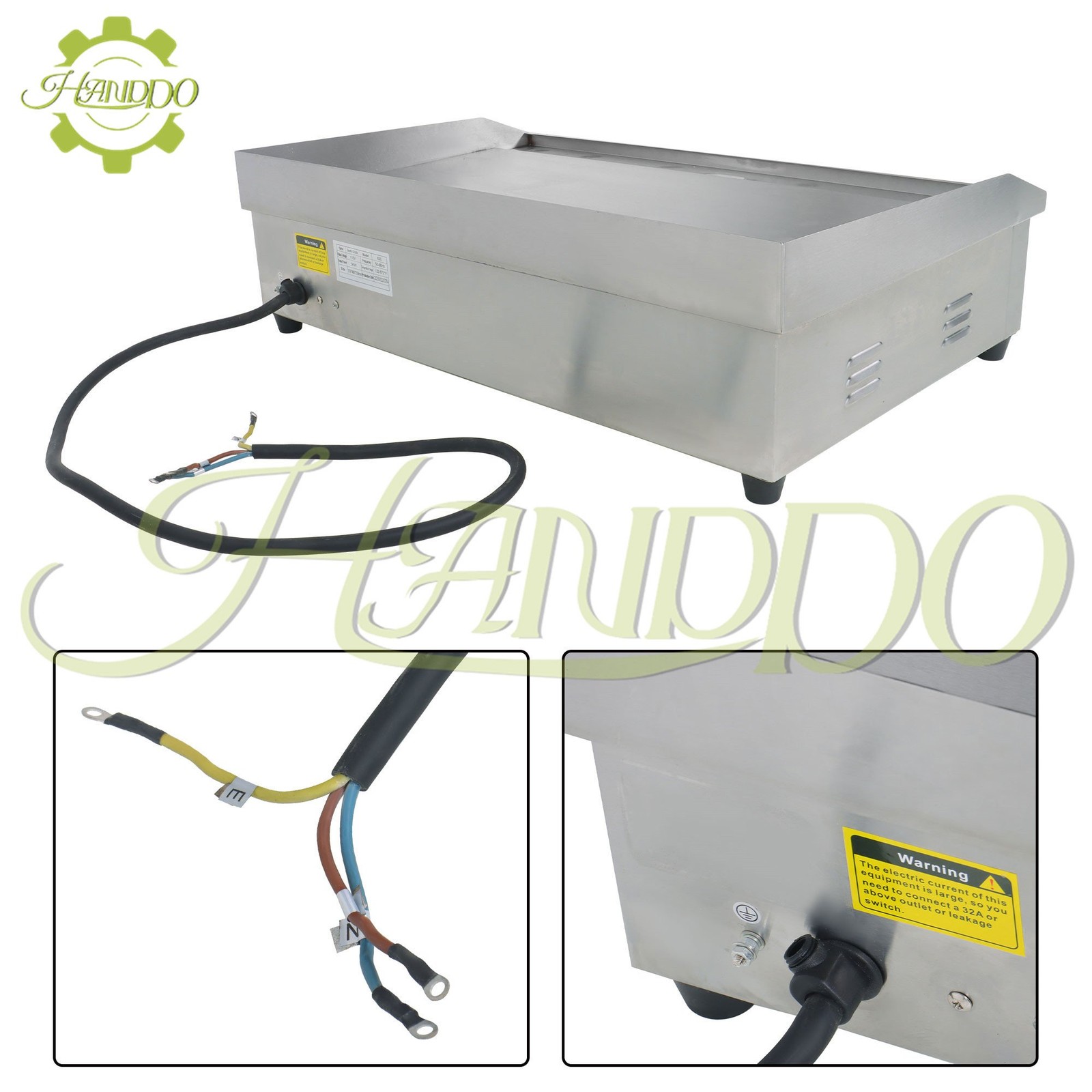 30″ Commercial Electric Griddle 3000 W Countertop Flat Top Grill 122°F-572°F
