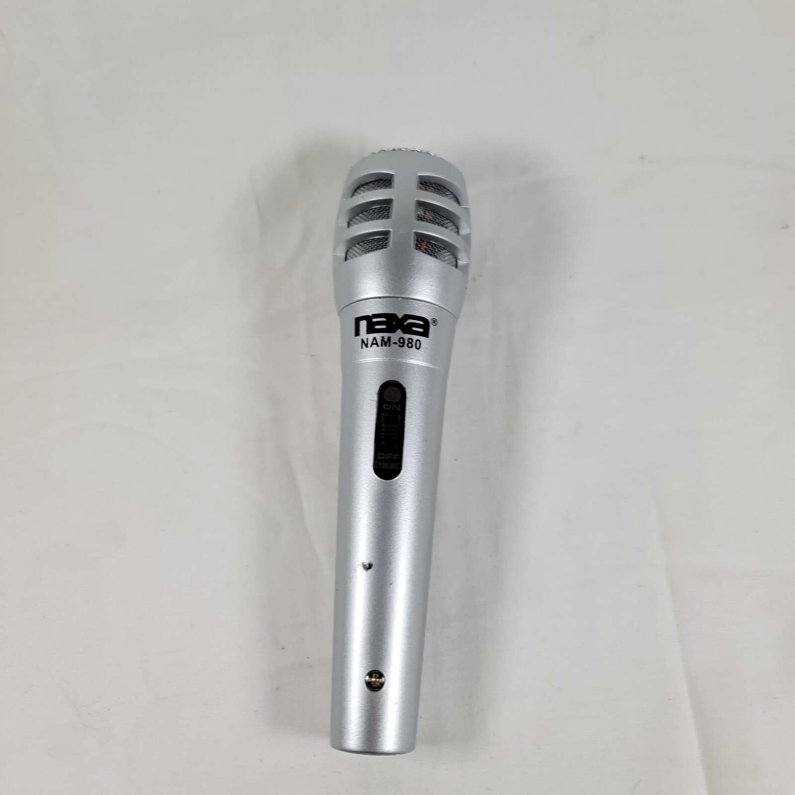 Naxa Replacement Microphone (Unit Only, No Cord) Model Number NAM-980 -Silver