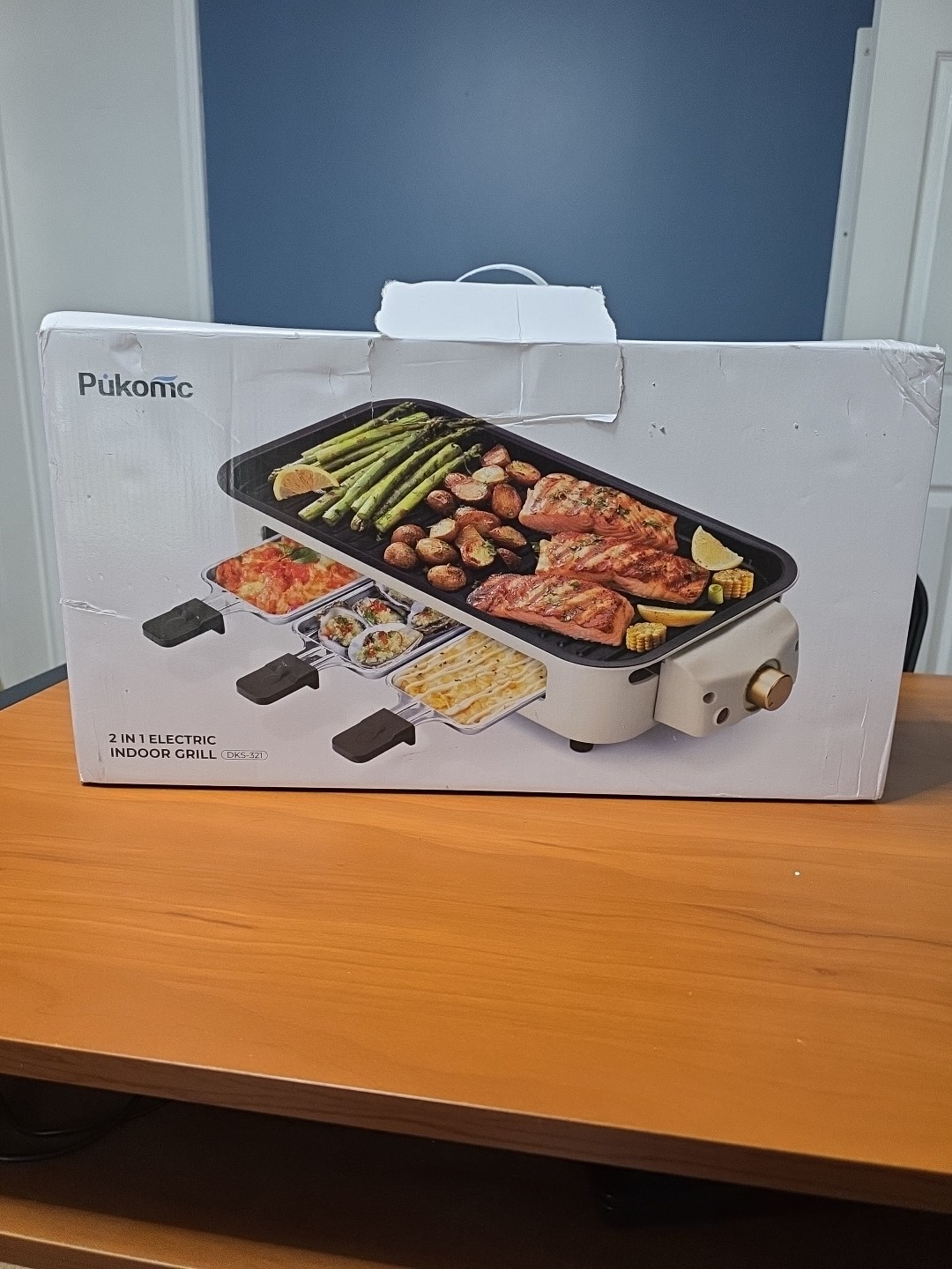 Pukomc 1700W – 2 In 1 Electric Smokeless Indoor Grill