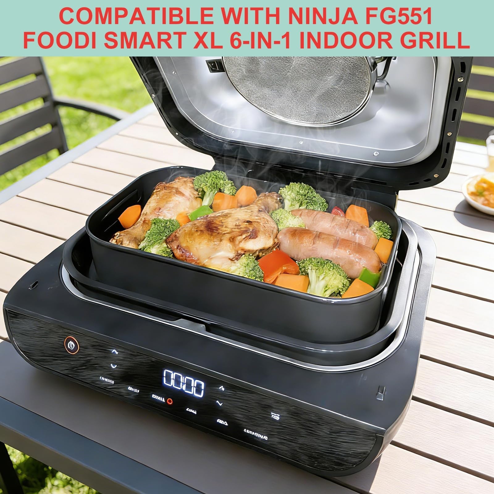 Nonstick Crisper Basket for Indoor Grill & Air Fryer, Versatile Cooking Tool