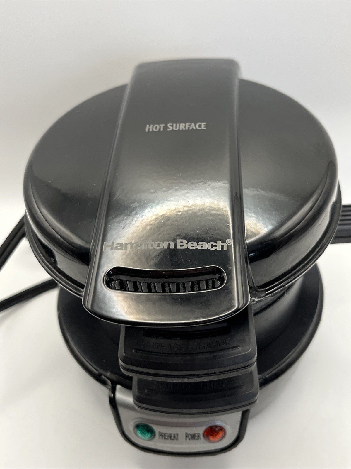 Hamilton Beach 25477 Breakfast Sandwich Maker – Black Egg Bacon English Muffin