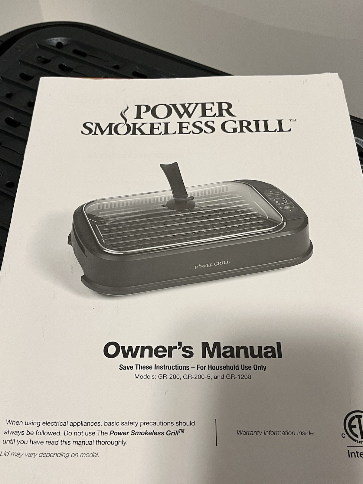 Tristar PG-1500 Power Smokeless Grill Indoor Electric Grill