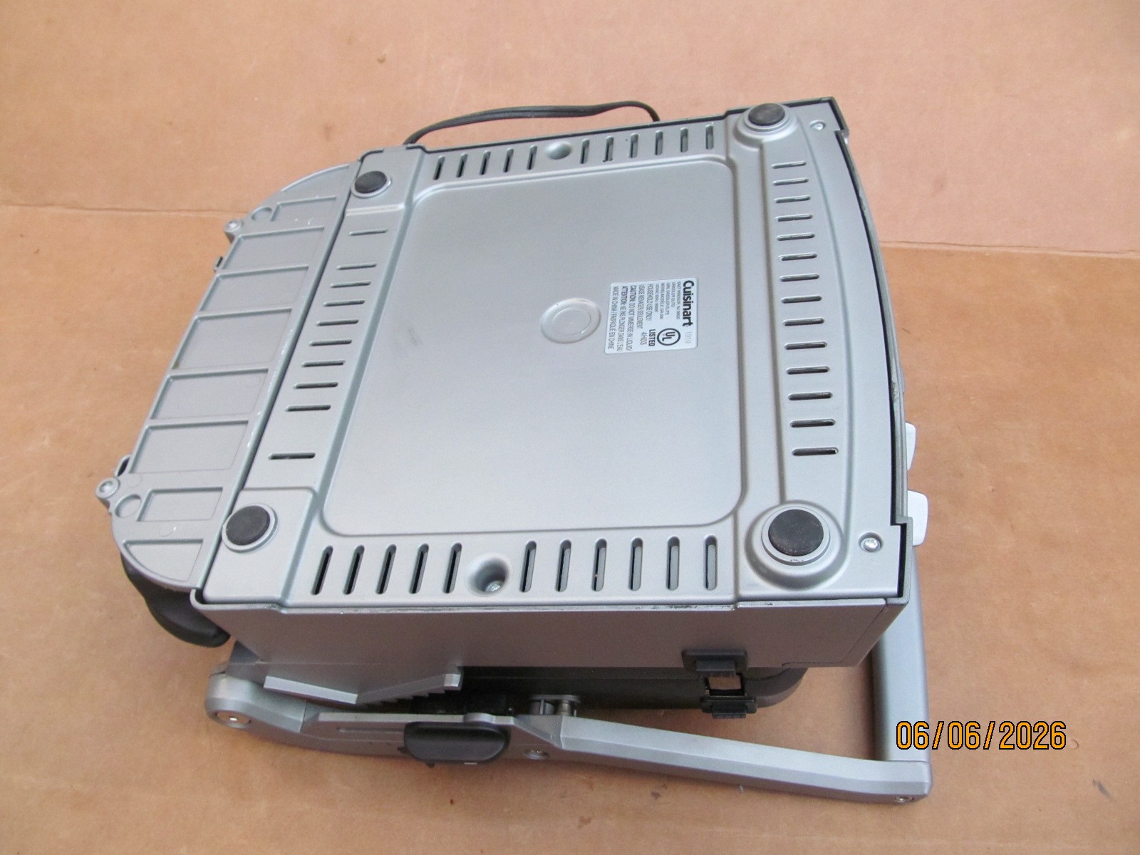 Cuisinart Electric Griddler Elite GR-300 Indoor Countertop Grill Press Stainless