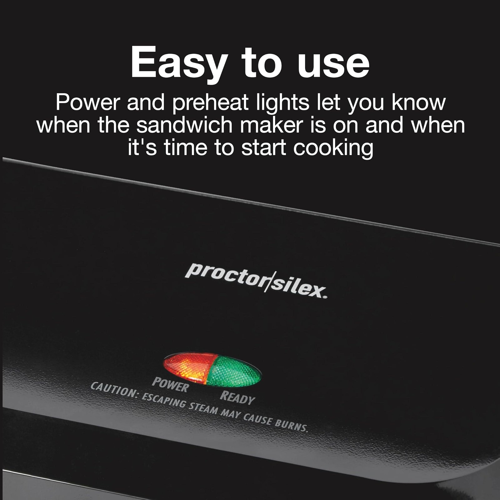 Proctor Silex-Panini Press Sandwich Maker and Electric Indoor Grill, Easy Cle…