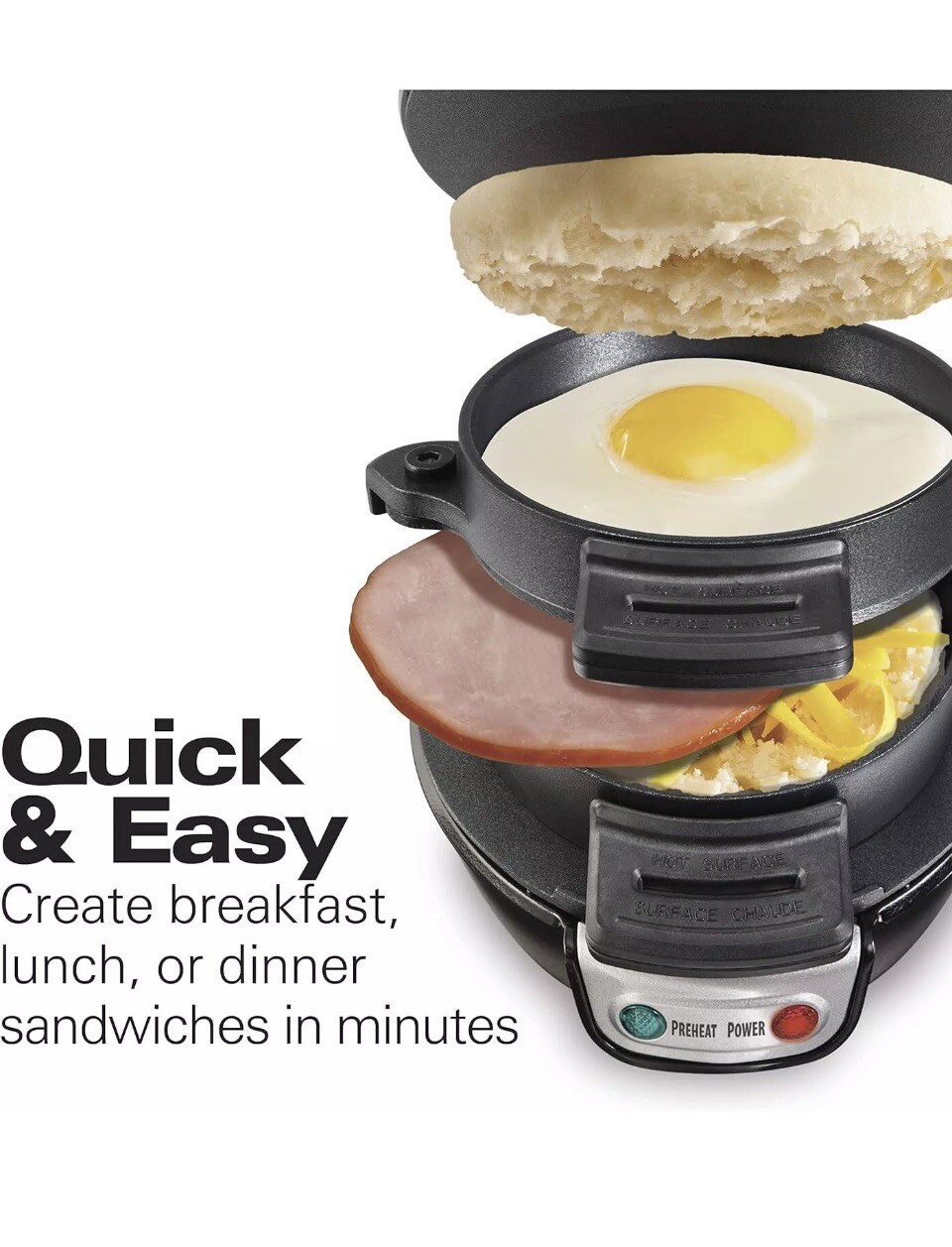 Hamilton Beach Breakfast Sandwich Maker Brand New, Sealed. College Dorm